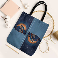 Western Yoke Tote Bag Holy Family Christmas Cowboy Style - Wonder Print Shop