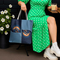 Western Yoke Tote Bag Holy Family Christmas Cowboy Style - Wonder Print Shop