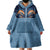 Western Yoke Wearable Blanket Hoodie Holy Family Christmas Cowboy Style - Wonder Print Shop