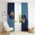 Western Yoke Window Curtain Holy Family Christmas Cowboy Style - Wonder Print Shop