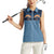 Western Yoke Women Sleeveless Polo Shirt Holy Family Christmas Cowboy Style - Wonder Print Shop