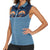 Western Yoke Women Sleeveless Polo Shirt Holy Family Christmas Cowboy Style - Wonder Print Shop