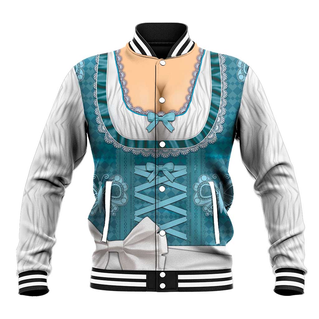 Oktoberfest Baseball Jacket Dirndl Retro Style - Wonder Print Shop