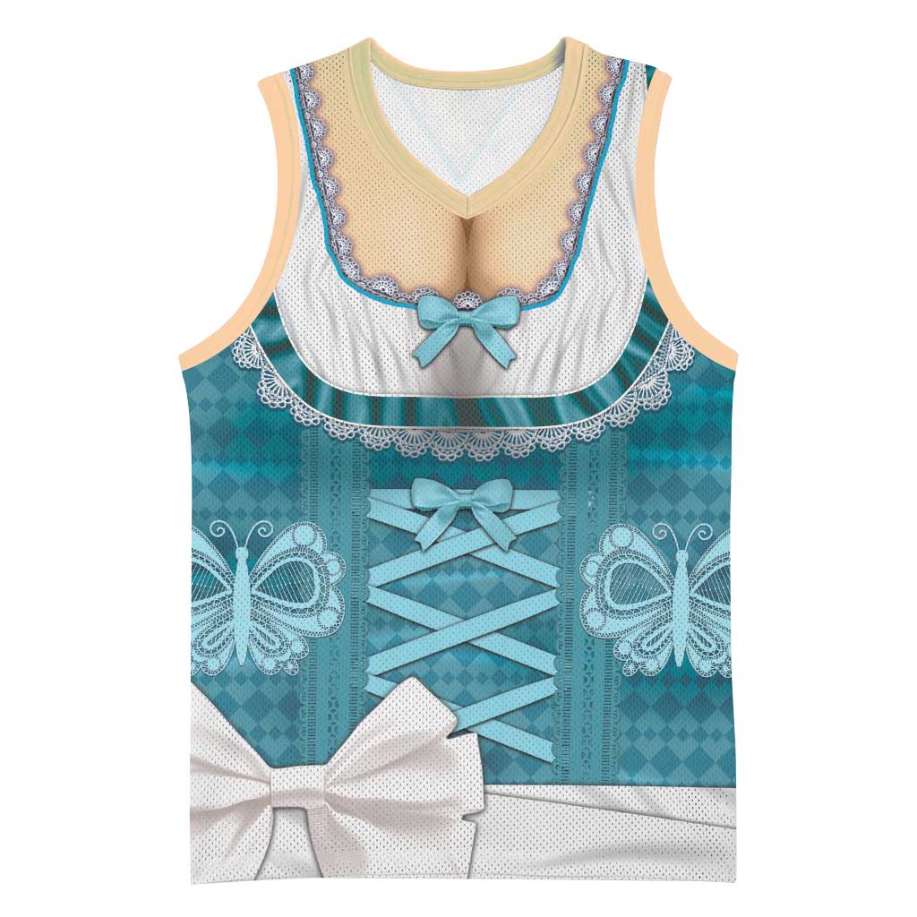 Oktoberfest Basketball Jersey Dirndl Retro Style - Wonder Print Shop