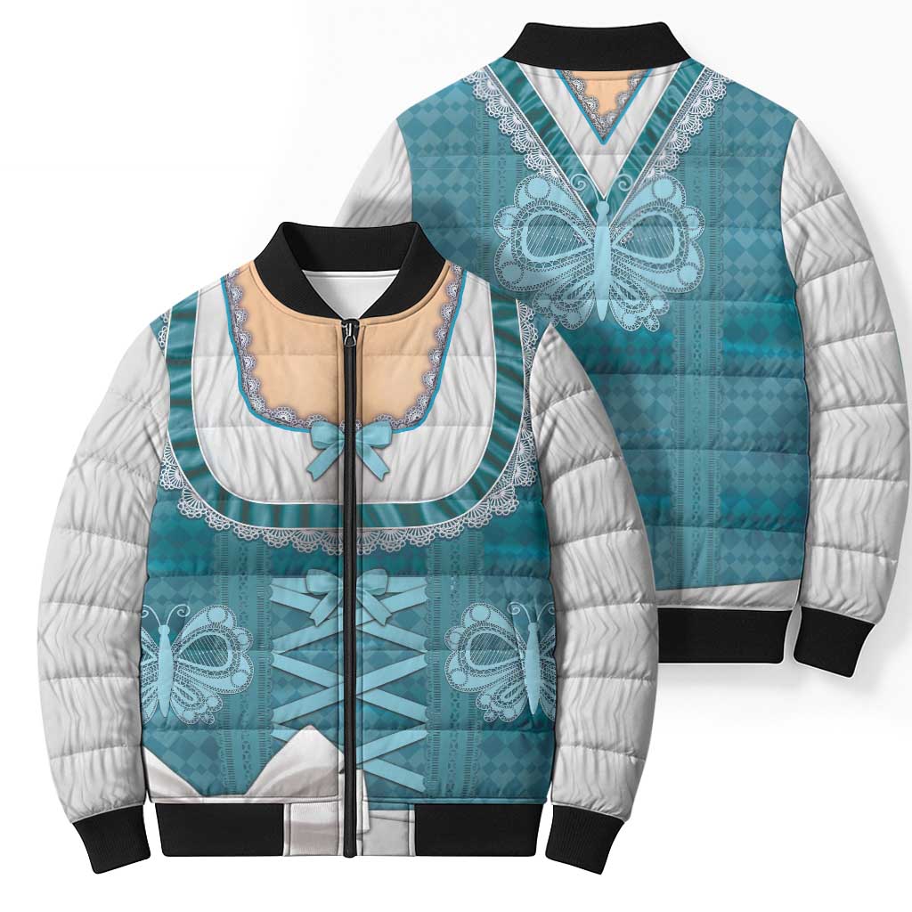 Oktoberfest Bomber Puffer Jacket Dirndl Retro Style - Wonder Print Shop