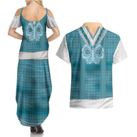 Oktoberfest Couples Matching Summer Maxi Dress and Hawaiian Shirt Dirndl Retro Style - Wonder Print Shop