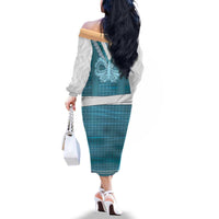 Oktoberfest Family Matching Off The Shoulder Long Sleeve Dress and Hawaiian Shirt Dirndl Retro Style - Wonder Print Shop