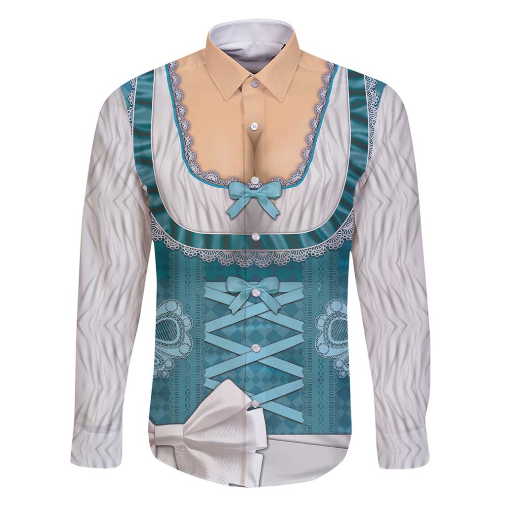 Oktoberfest Family Matching Off Shoulder Maxi Dress and Hawaiian Shirt Dirndl Retro Style - Wonder Print Shop