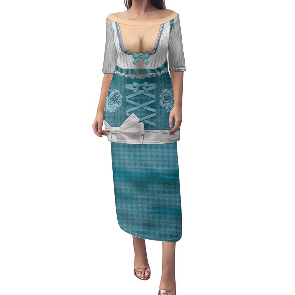 Oktoberfest Family Matching Puletasi and Hawaiian Shirt Dirndl Retro Style - Wonder Print Shop