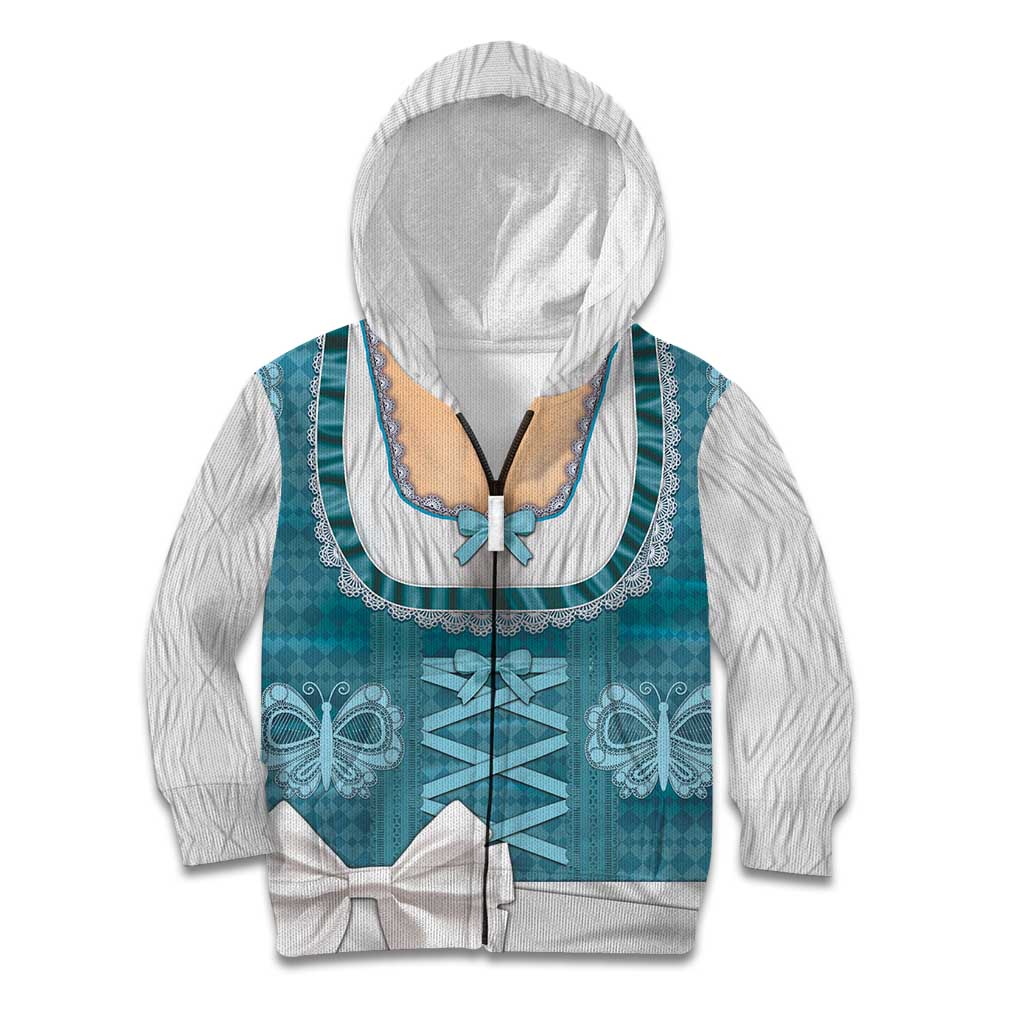 Oktoberfest Kid Hoodie Dirndl Retro Style - Wonder Print Shop