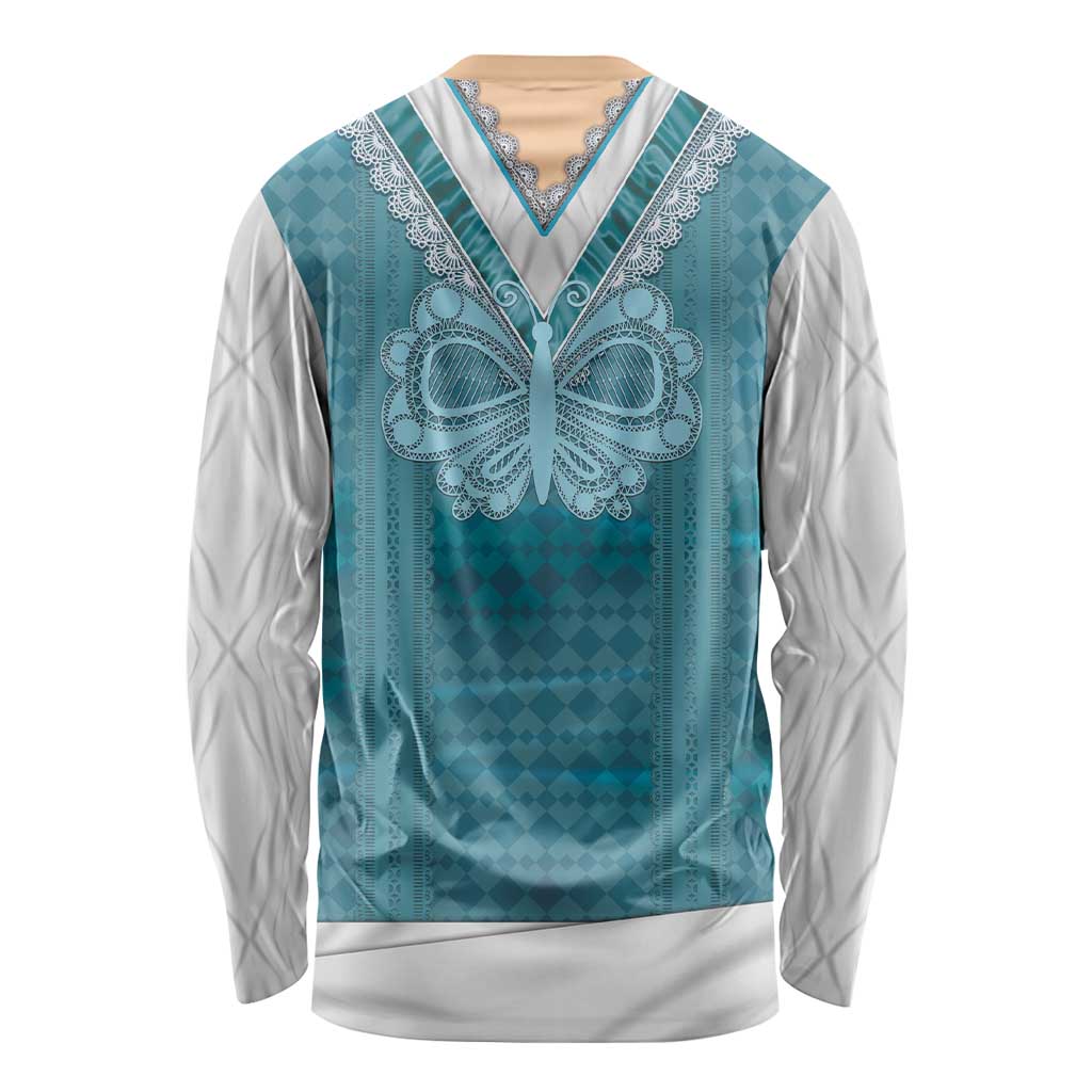 Oktoberfest Long Sleeve Shirt Dirndl Retro Style - Wonder Print Shop