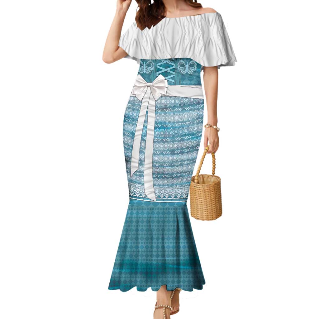 Oktoberfest Mermaid Dress Dirndl Retro Style - Wonder Print Shop