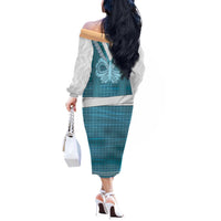 Oktoberfest Off The Shoulder Long Sleeve Dress Dirndl Retro Style - Wonder Print Shop