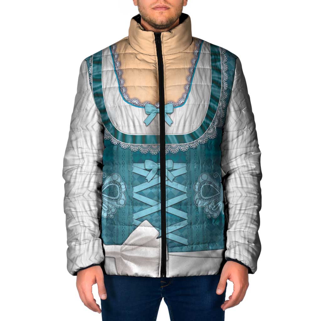 Oktoberfest Padded Jacket Dirndl Retro Style - Wonder Print Shop