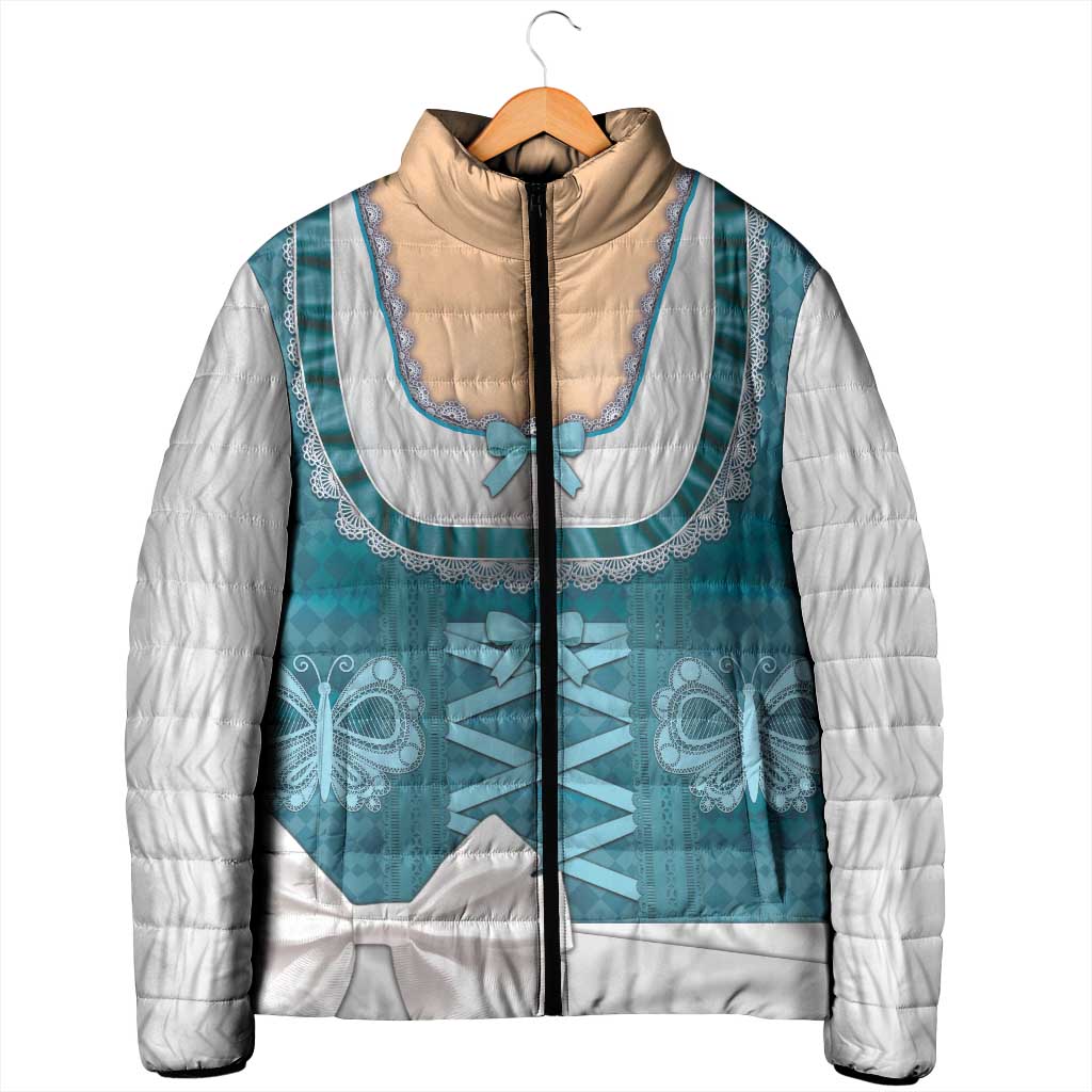 Oktoberfest Padded Jacket Dirndl Retro Style - Wonder Print Shop