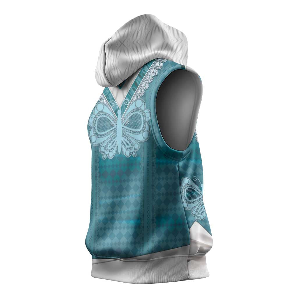 Oktoberfest Sleeveless Hoodie Dirndl Retro Style - Wonder Print Shop