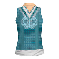 Oktoberfest Women Sleeveless Polo Shirt Dirndl Retro Style - Wonder Print Shop