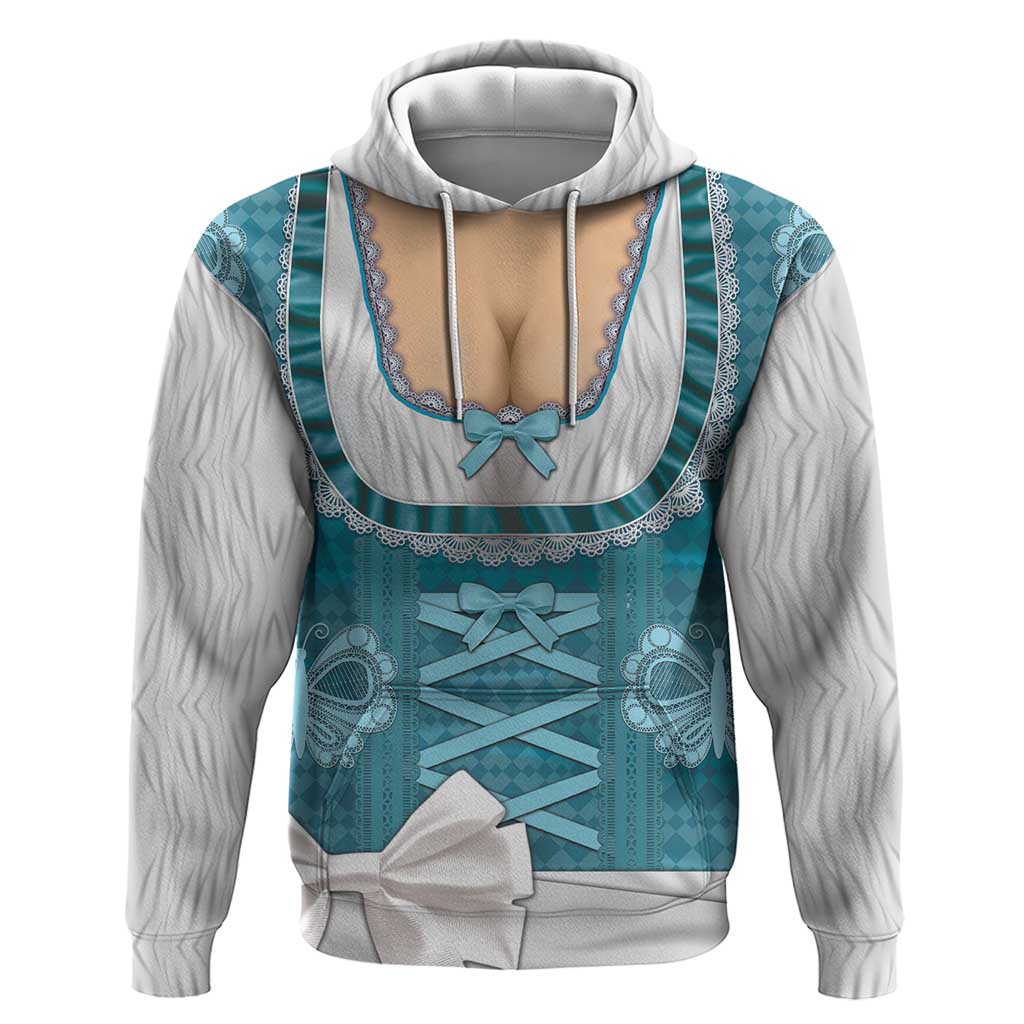 Oktoberfest Zip Hoodie Dirndl Retro Style - Wonder Print Shop