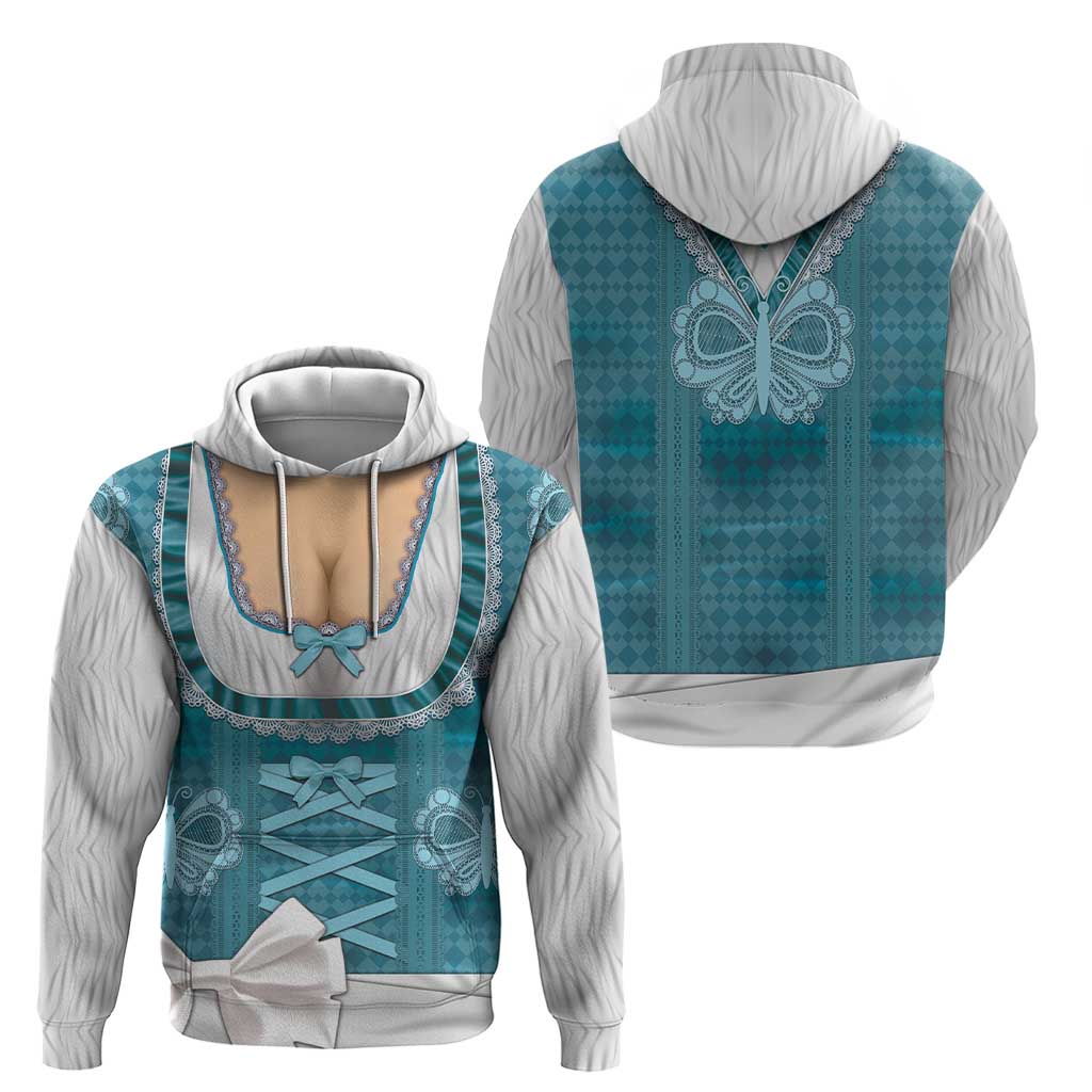 Oktoberfest Zip Hoodie Dirndl Retro Style - Wonder Print Shop