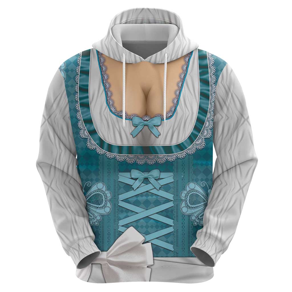 Oktoberfest Zip Hoodie Dirndl Retro Style - Wonder Print Shop