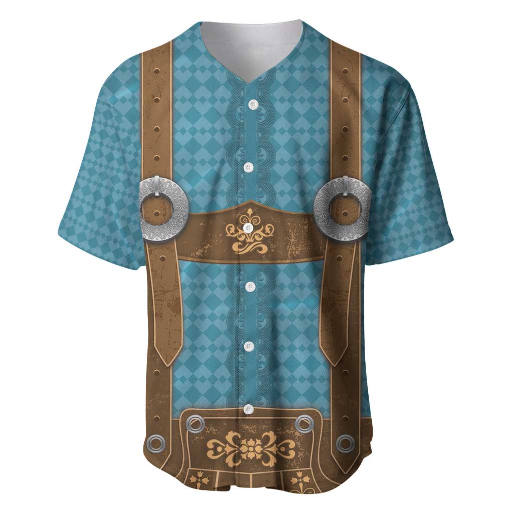 Oktoberfest Baseball Jersey Lederhosen Retro Style - Wonder Print Shop