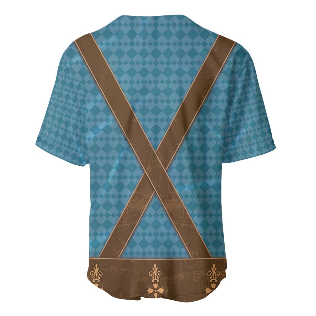 Oktoberfest Baseball Jersey Lederhosen Retro Style - Wonder Print Shop