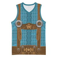 Oktoberfest Basketball Jersey Lederhosen Retro Style - Wonder Print Shop