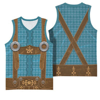 Oktoberfest Basketball Jersey Lederhosen Retro Style - Wonder Print Shop
