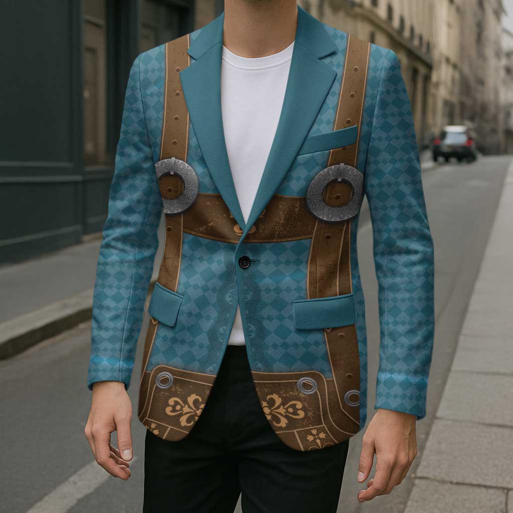 Oktoberfest Blazer Lederhosen Retro Style - Wonder Print Shop