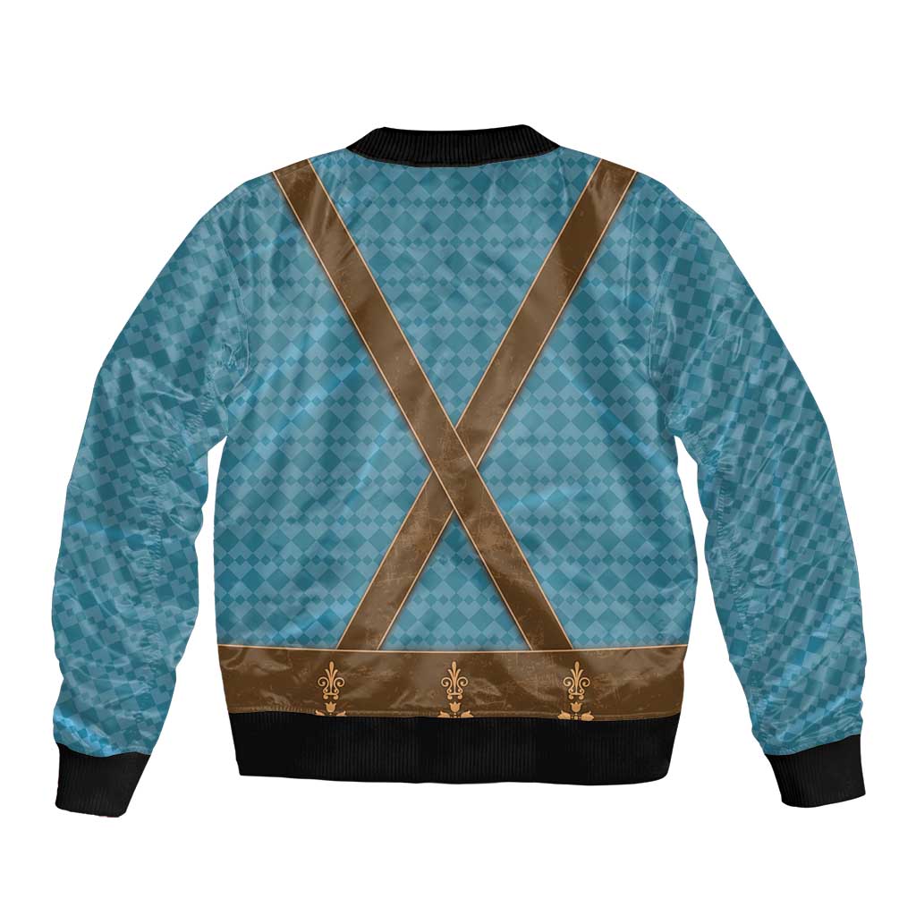 Oktoberfest Bomber Jacket Lederhosen Retro Style - Wonder Print Shop