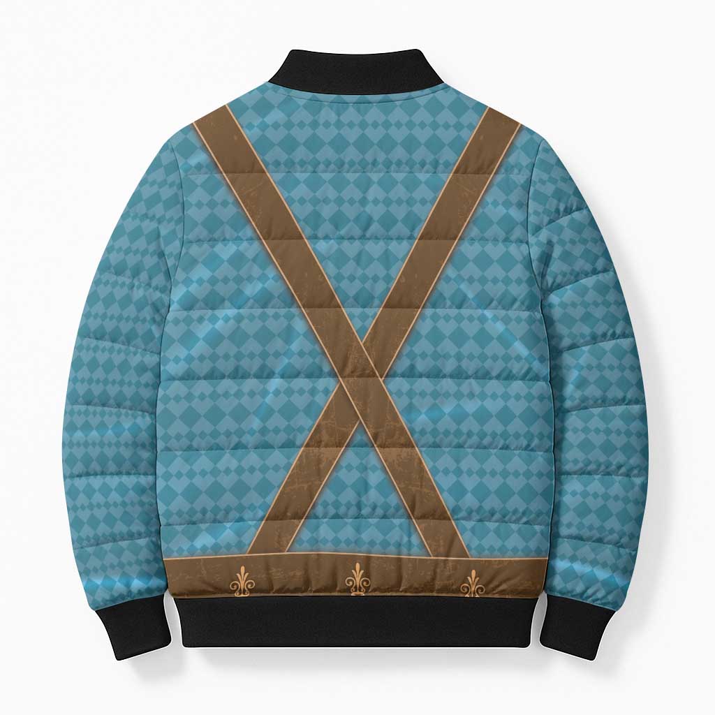 Oktoberfest Bomber Puffer Jacket Lederhosen Retro Style - Wonder Print Shop