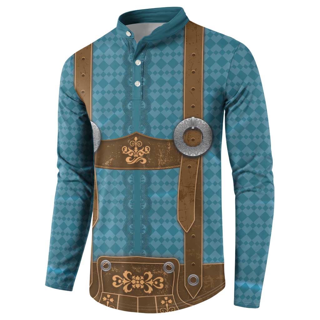 Oktoberfest Button Sweatshirt Lederhosen Retro Style - Wonder Print Shop