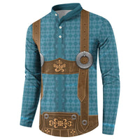 Oktoberfest Button Sweatshirt Lederhosen Retro Style - Wonder Print Shop