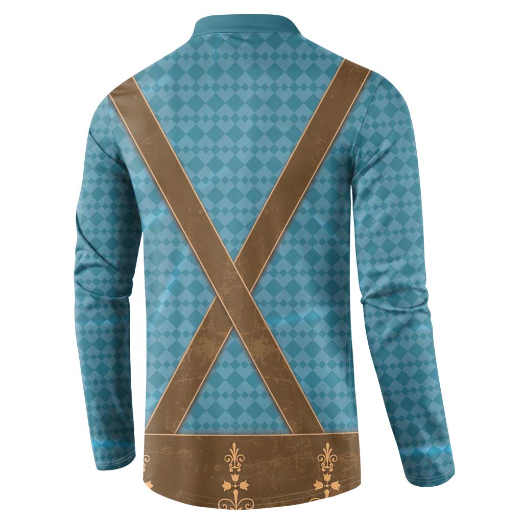 Oktoberfest Button Sweatshirt Lederhosen Retro Style - Wonder Print Shop