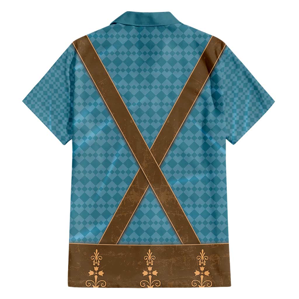 Oktoberfest Hawaiian Shirt Lederhosen Retro Style - Wonder Print Shop