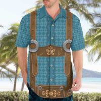 Oktoberfest Hawaiian Shirt Lederhosen Retro Style - Wonder Print Shop