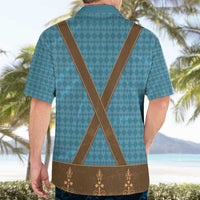 Oktoberfest Hawaiian Shirt Lederhosen Retro Style - Wonder Print Shop