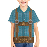 Oktoberfest Kid Hawaiian Shirt Lederhosen Retro Style - Wonder Print Shop