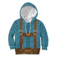 Oktoberfest Kid Hoodie Lederhosen Retro Style - Wonder Print Shop