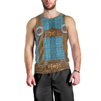 Oktoberfest Men Tank Top Lederhosen Retro Style - Wonder Print Shop