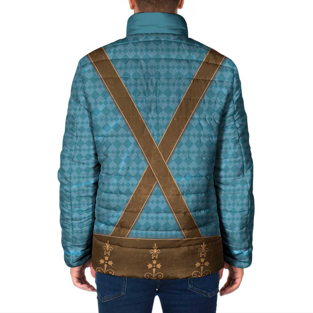 Oktoberfest Padded Jacket Lederhosen Retro Style - Wonder Print Shop