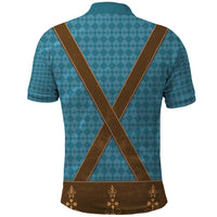 Oktoberfest Polo Shirt Lederhosen Retro Style - Wonder Print Shop