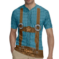 Oktoberfest Rugby Jersey Lederhosen Retro Style - Wonder Print Shop