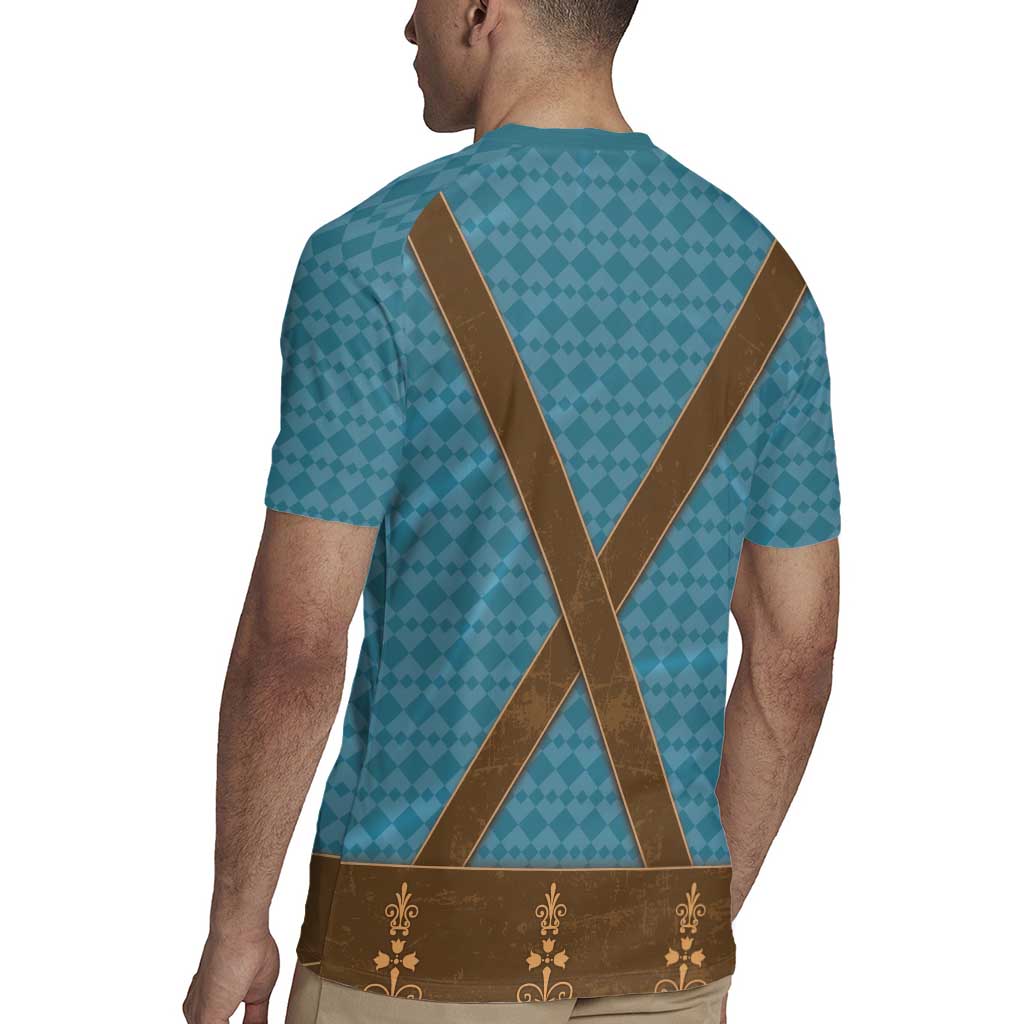 Oktoberfest Rugby Jersey Lederhosen Retro Style - Wonder Print Shop