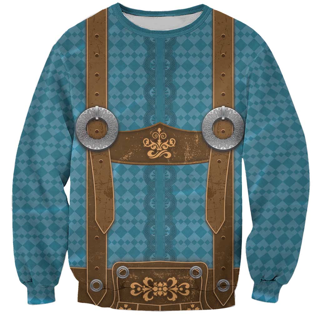 Oktoberfest Sweatshirt Lederhosen Retro Style - Wonder Print Shop