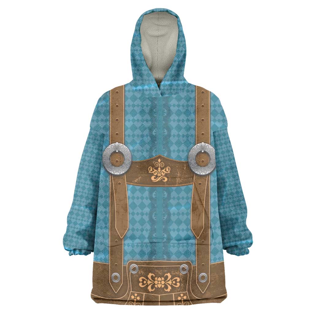 Oktoberfest Wearable Blanket Hoodie Lederhosen Retro Style - Wonder Print Shop