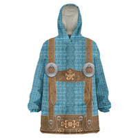 Oktoberfest Wearable Blanket Hoodie Lederhosen Retro Style - Wonder Print Shop