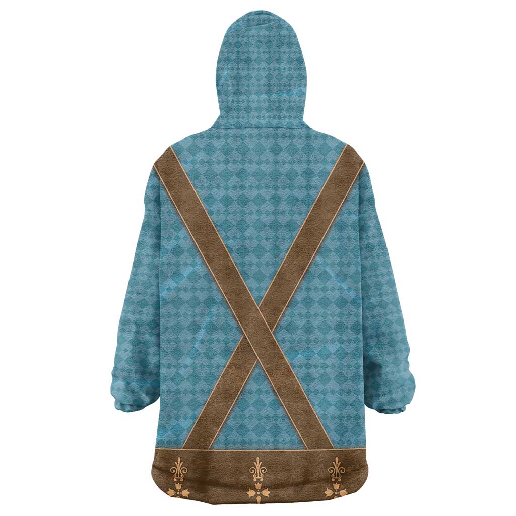 Oktoberfest Wearable Blanket Hoodie Lederhosen Retro Style - Wonder Print Shop