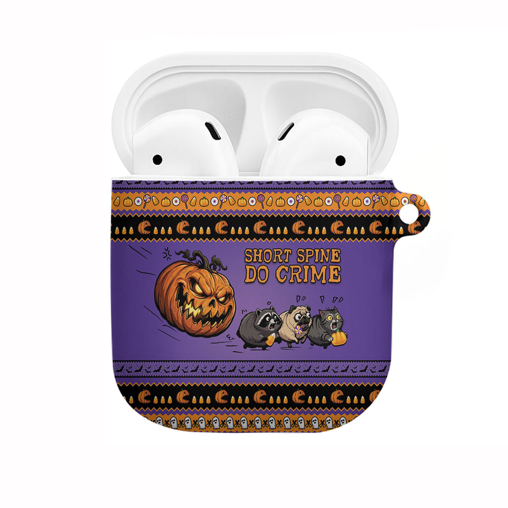 Halloween Animal Funny AirPods Case Short Spine Do Crime Spooky Pumpkin Chase