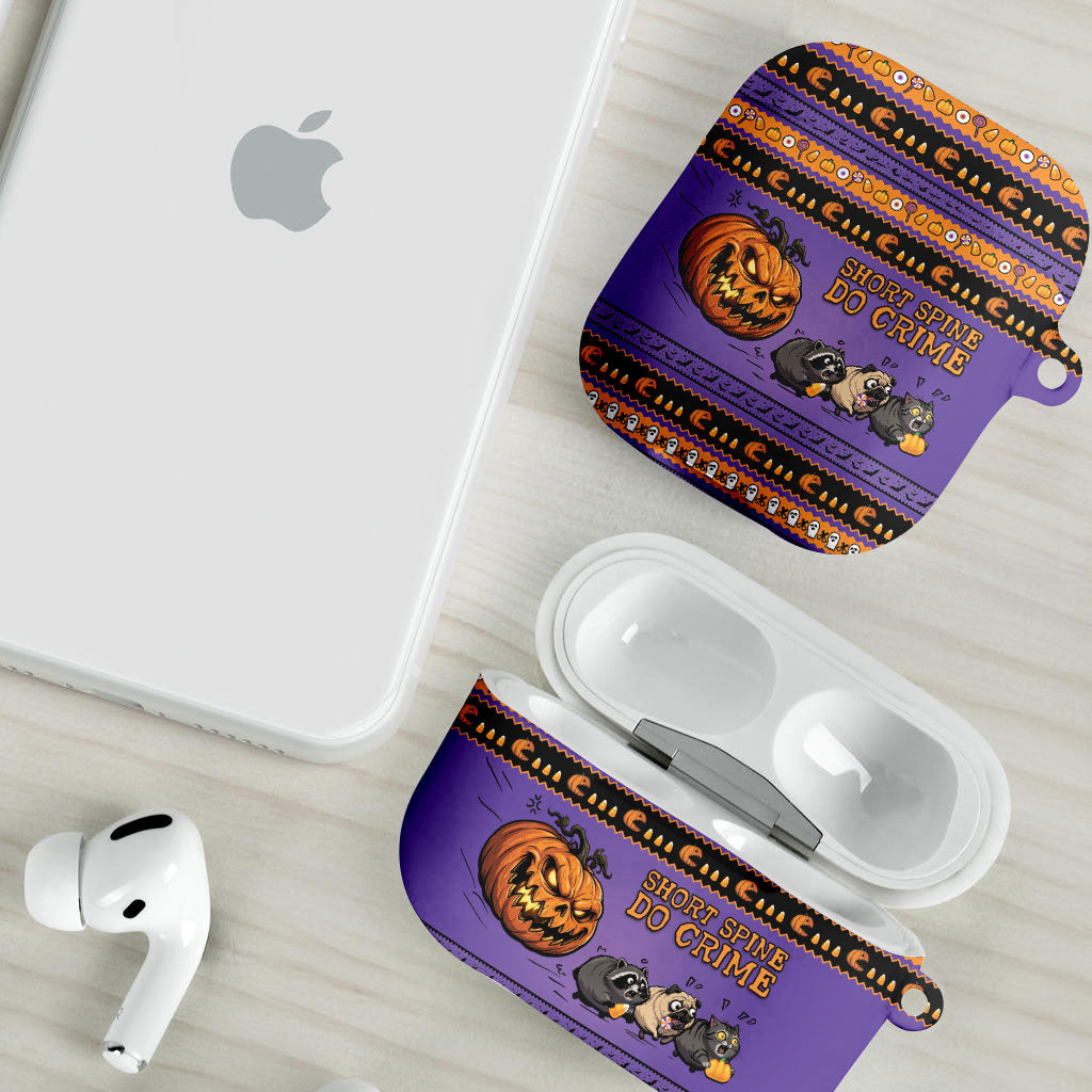 Halloween Animal Funny AirPods Case Short Spine Do Crime Spooky Pumpkin Chase
